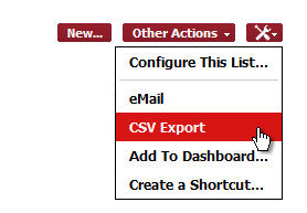Toolkit operation: CSV Export Toolkit operation: CSV Export