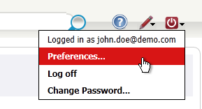 Log-Off menu Log-Off menu