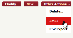 the "EMail" Action the "EMail" Action