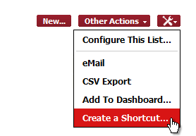 Toolkit operation: Create a Shortcut Toolkit operation: Create a Shortcut