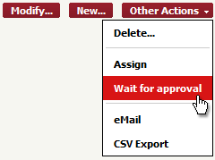 Menu for Ticket Specific Actions Menu for Ticket Specific Actions