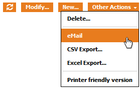 the "EMail" Action the "EMail" Action