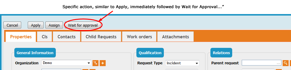 Ticket Specific Actions buttons Ticket Specific Actions buttons