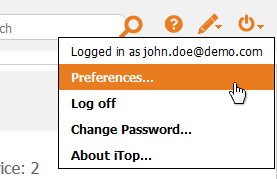 Log-Off menu Log-Off menu
