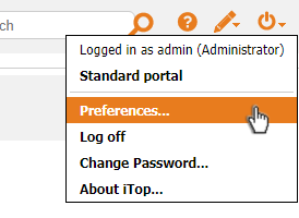Log-Off menu Log-Off menu