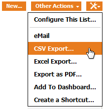 Toolkit operation: CSV Export Toolkit operation: CSV Export