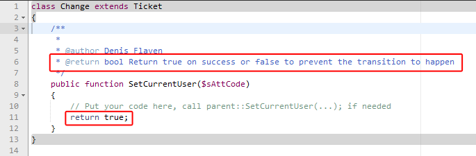 Default sample code for a Lifecycle method Default sample code for a Lifecycle method
