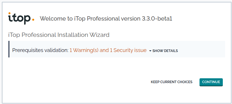 Step 1: Configuration check