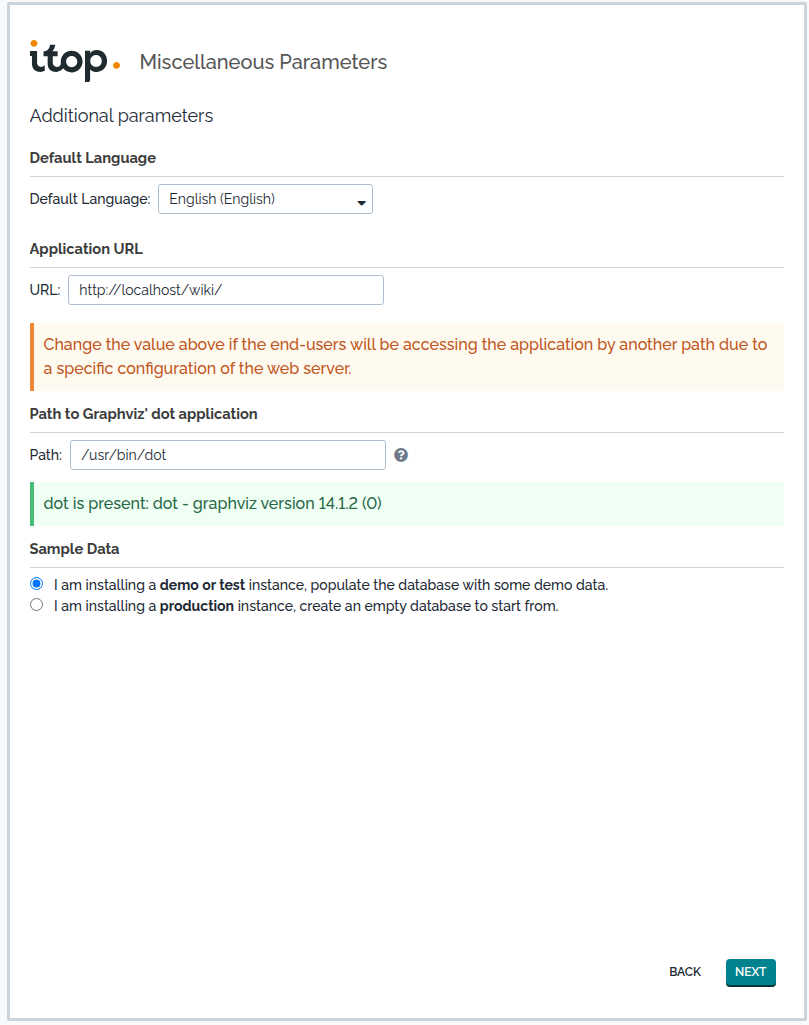 Step 6: Misc parameters