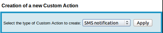 Pick the SMS Notification class