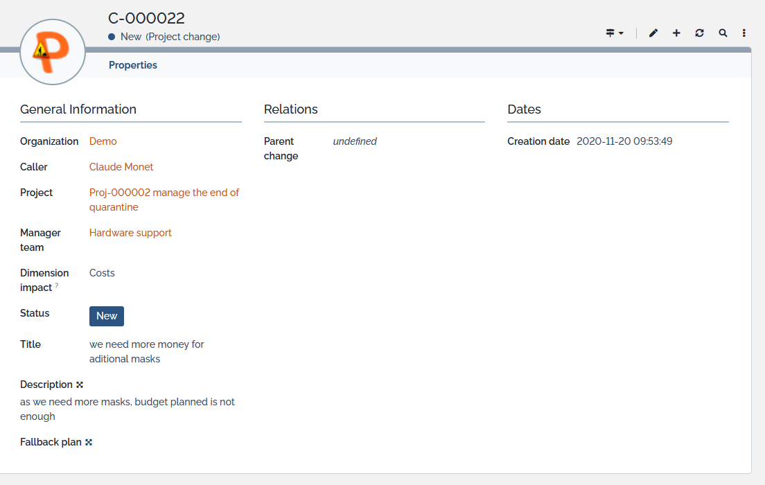 project change project change