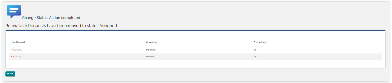 Apply event Apply event