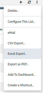 Excel Export Excel Export