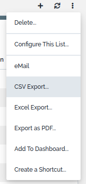 Toolkit operation: CSV Export Toolkit operation: CSV Export