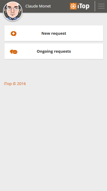 Portal Home page - mobile phone screen Portal Home page - mobile phone screen