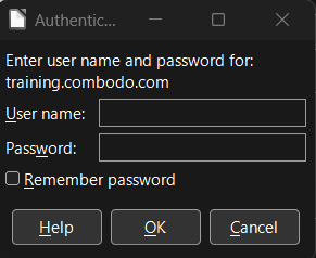 Login window to the iTop user Login window to the iTop user