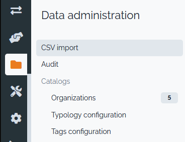 CSV Import Menu Item CSV Import Menu Item