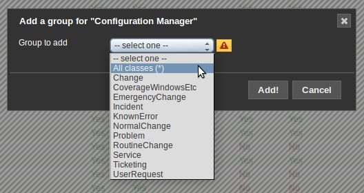 Pick the group to add Pick the group to add