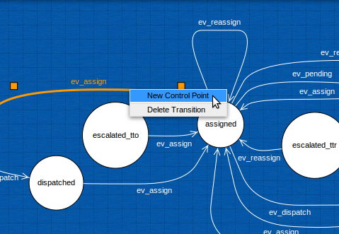 Popup menu on a transition Popup menu on a transition