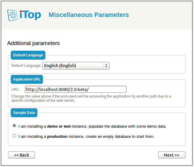 Step 6: Misc parameters Step 6: Misc parameters