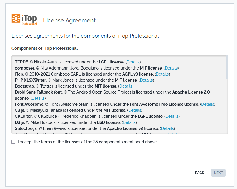 Step 3: License agreement Step 3: License agreement