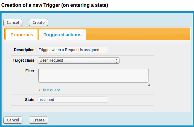 Fill the form to create the Trigger Fill the form to create the Trigger
