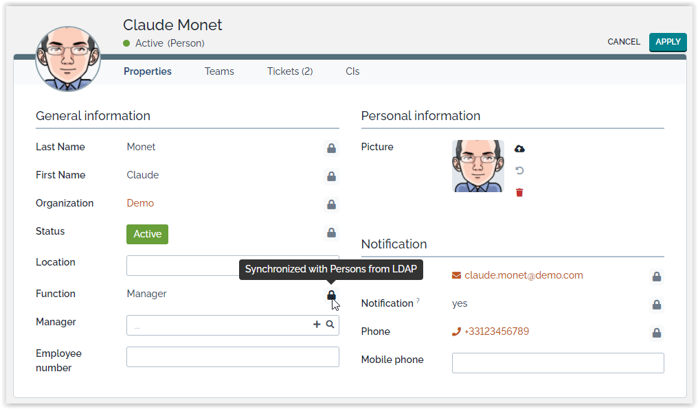 Data Synchronization field locked  Data Synchronization field locked