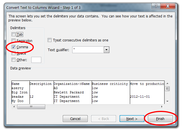 Excel Text to Columns Wizard Excel Text to Columns Wizard