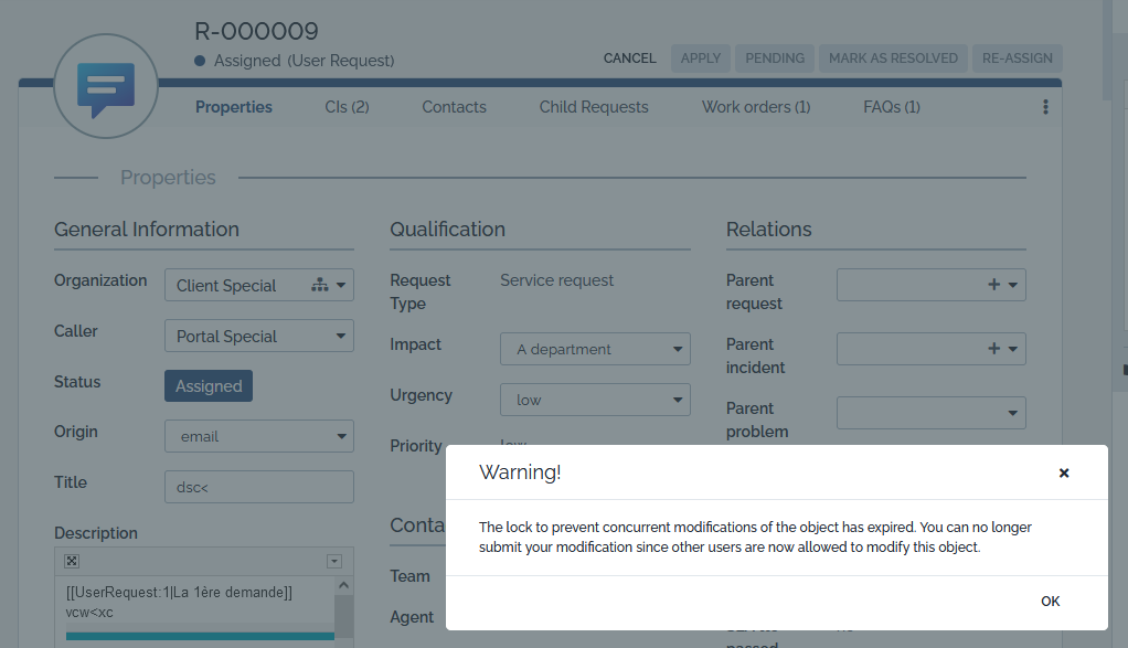 Lock "killed" warning Lock "killed" warning