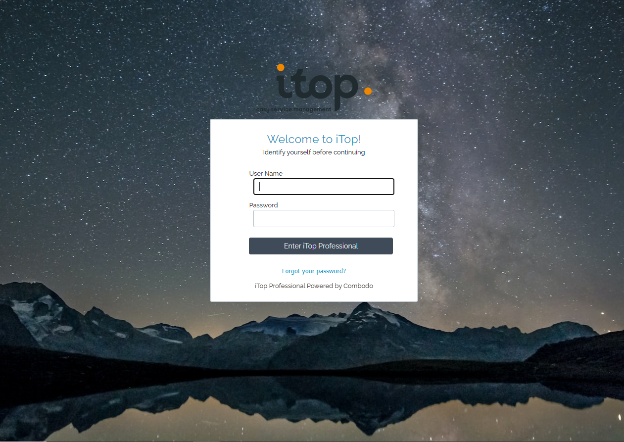 Login page Login page
