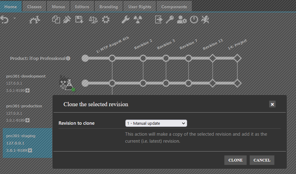 Clone pop-up Clone pop-up