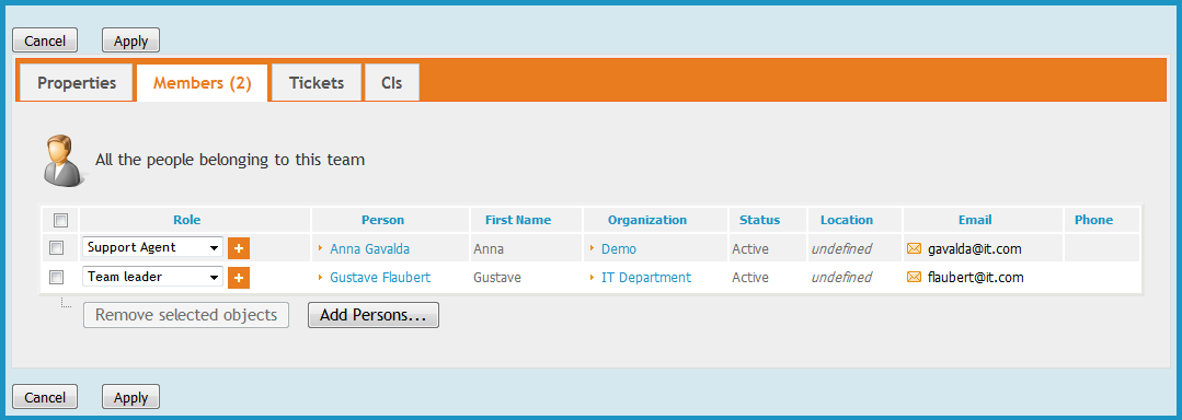 Managing team members Managing team members