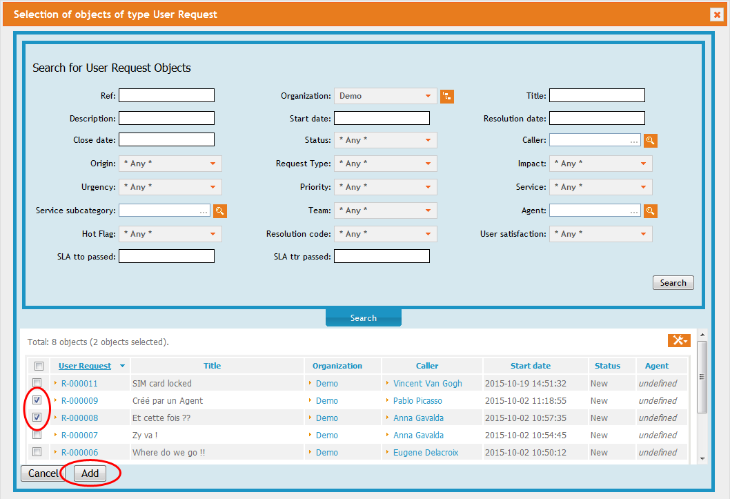 Adding n:1 relations on Tickets Adding n:1 relations on Tickets