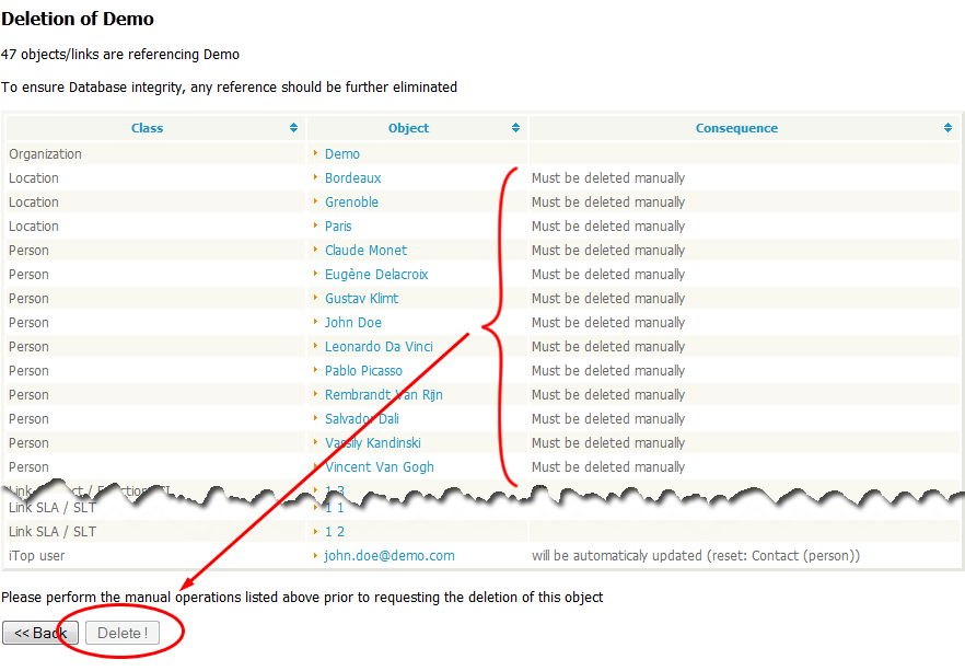 Object Deletion Disabled Object Deletion Disabled
