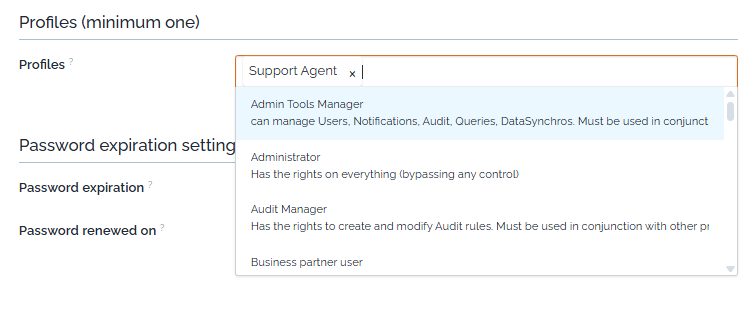 Adding profiles to an account Adding profiles to an account