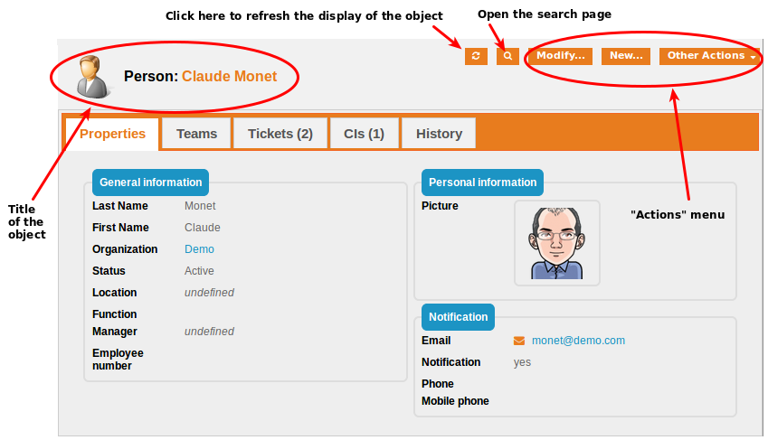 Details of a Contact Details of a Contact