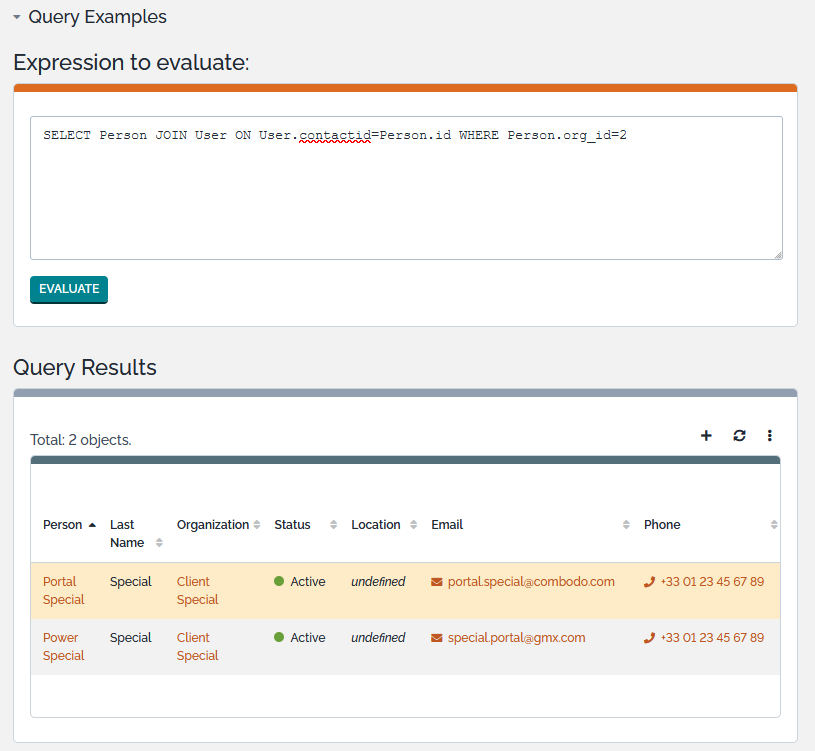 Run Query to test an OQL Run Query to test an OQL