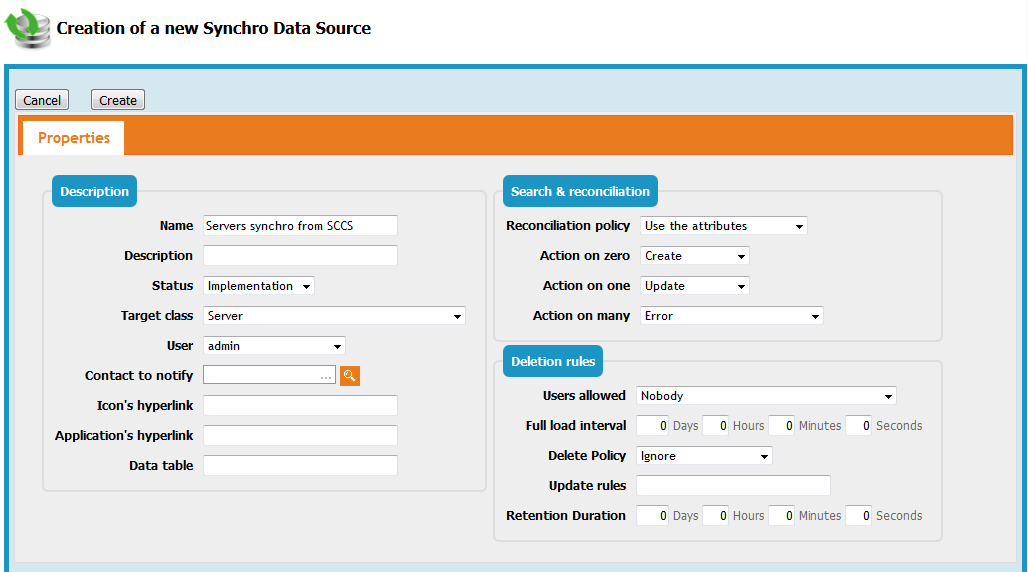 Definition of a synchro data source Definition of a synchro data source