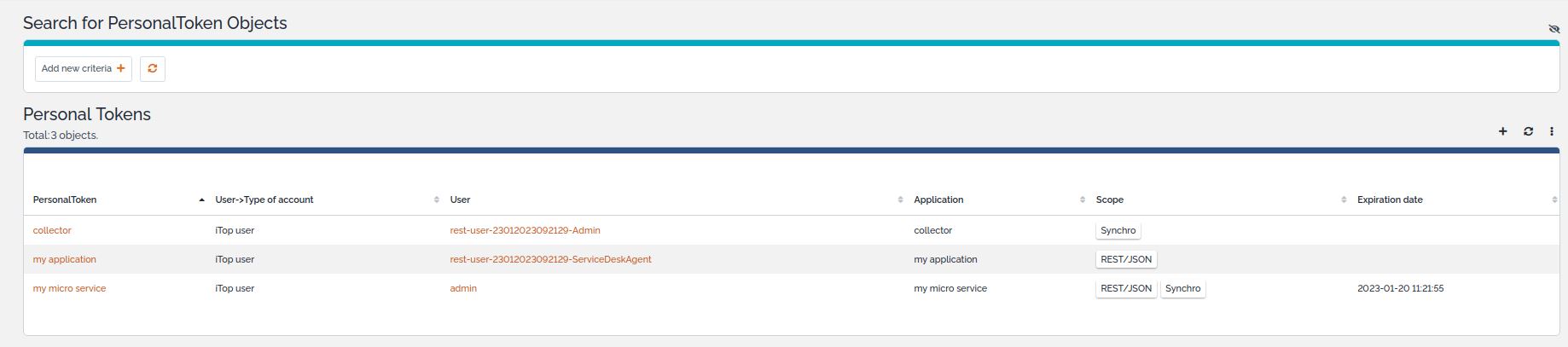 token management page token management page