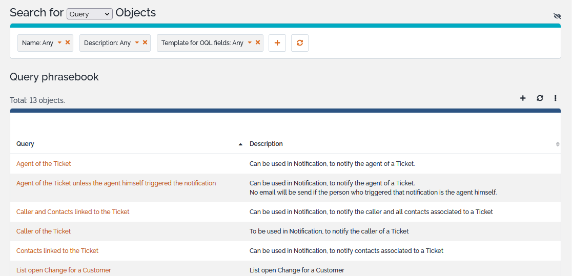 Query phrasebook list Query phrasebook list