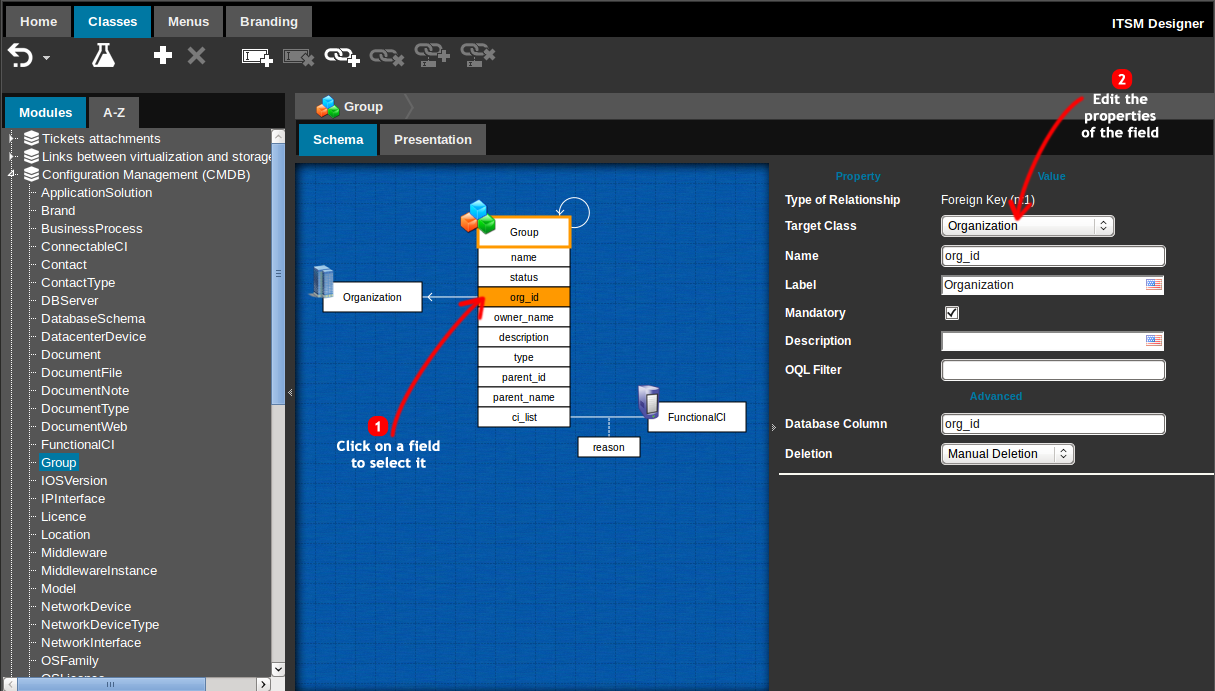 Edition of a Field Edition of a Field