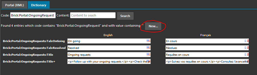 Dictionary Editor New Dictionary Editor New