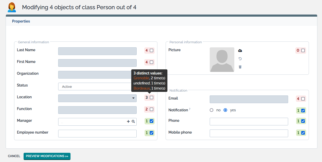 Modify All Form Modify All Form
