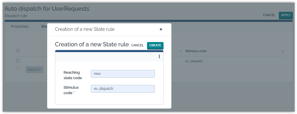 Auto dispatch ticket to team state rule  Auto dispatch ticket to team state rule