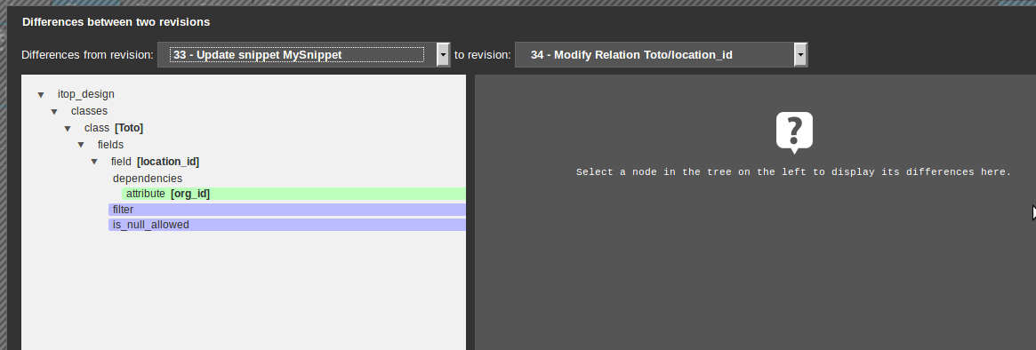 Diff overview Diff overview